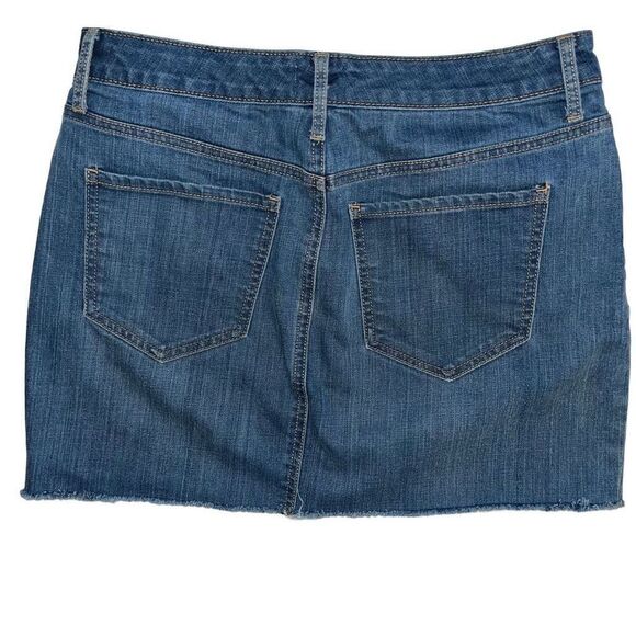 Old Navy denim gray bottom skirt 8 - Picture 2 of 4